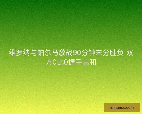 维罗纳与帕尔马激战90分钟未分胜负 双方0比0握手言和